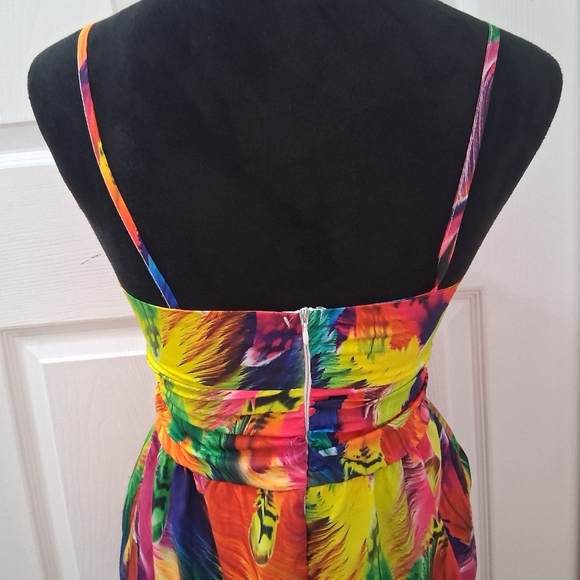 Metamorphosis Girl Colorful Maxi Dress With Cut Outs   Size M - Picture 9 of 15